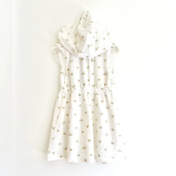 DISNEY Store Girls 3T Princess Swim Cover up Hooded Terrycloth - Like New - Picture 5 of 6